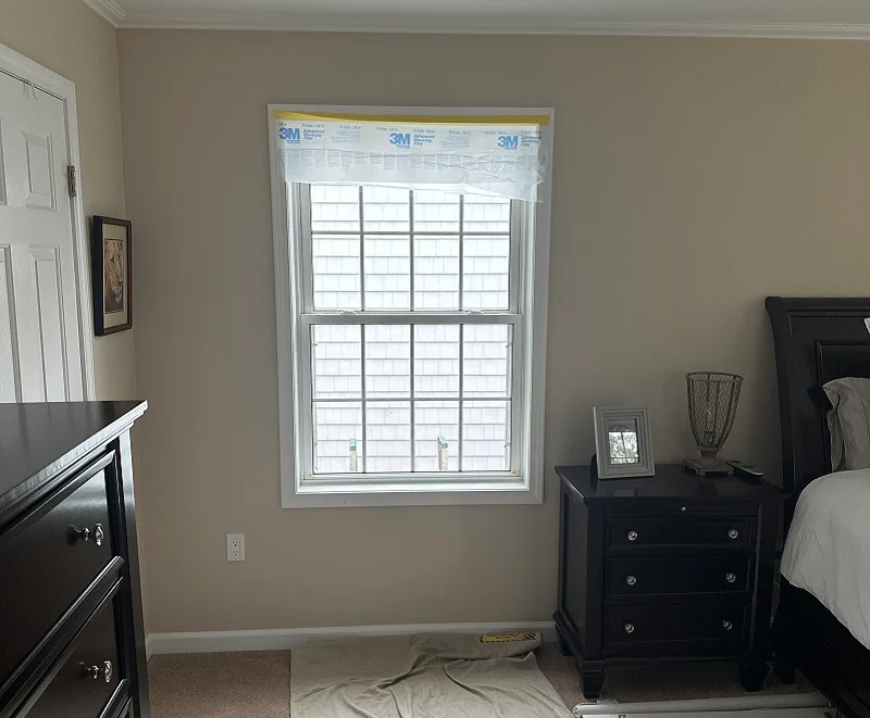 These builder grade vinyl windows don't operate